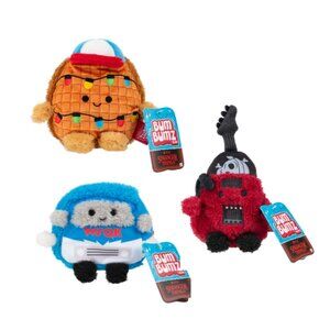 BumBumz Netflix Stranger Things 4.5-Inch Bumz 3-Pack Collectible Stuffed Animals